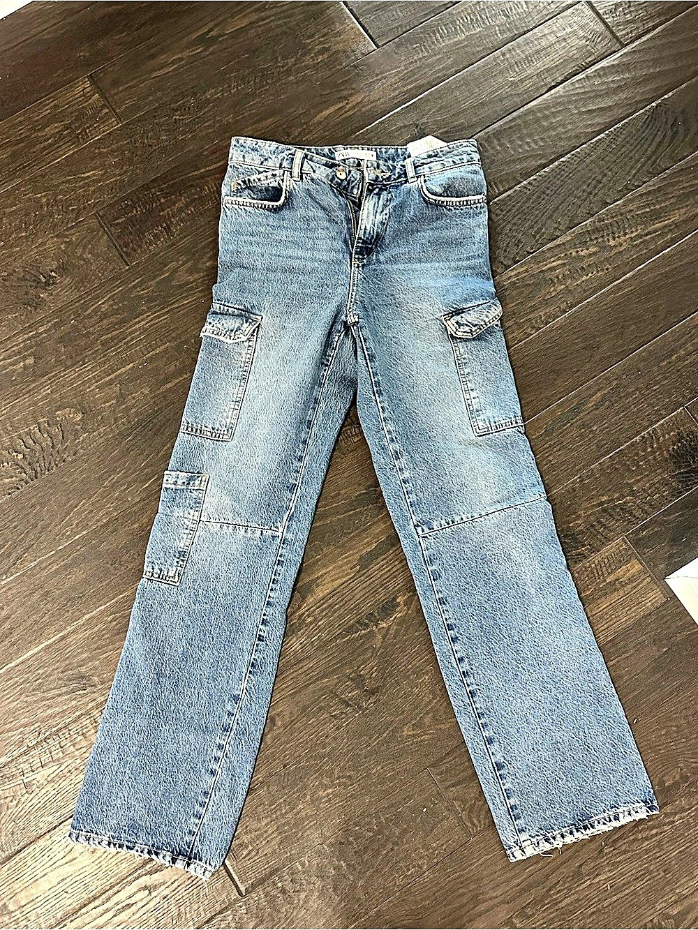 Zara Wide Leg Cargo Jeans